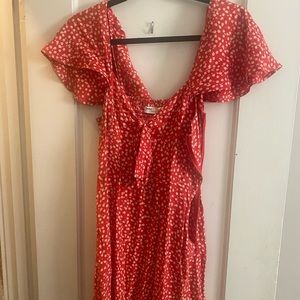 Zara flutter sleeve mini dress